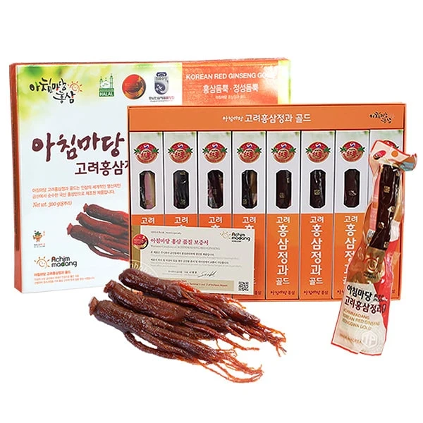 Hồng sâm Hàn Quốc Geumsan nguyên củ tẩm hộp 300g 8 củ lớn
