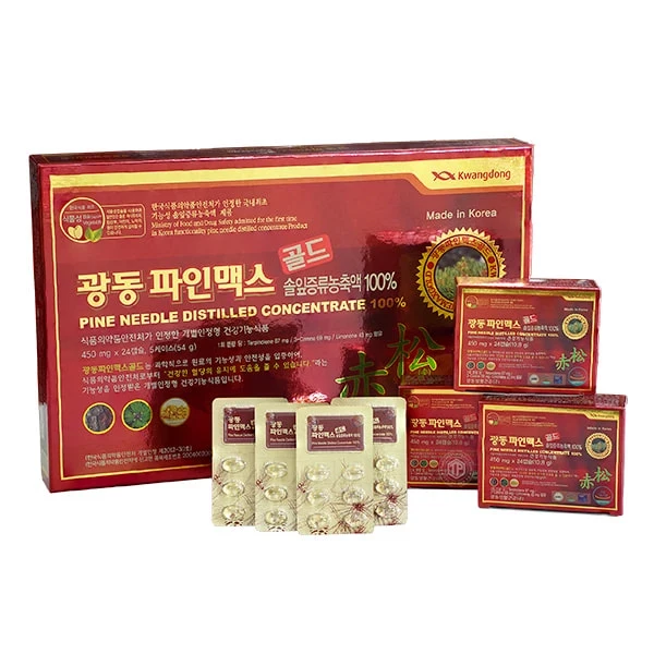 Viên Tinh Dầu Thông Đỏ Hàn Quốc Kwangdong Chính hãng 120 Viên Cao cấp chất lượng