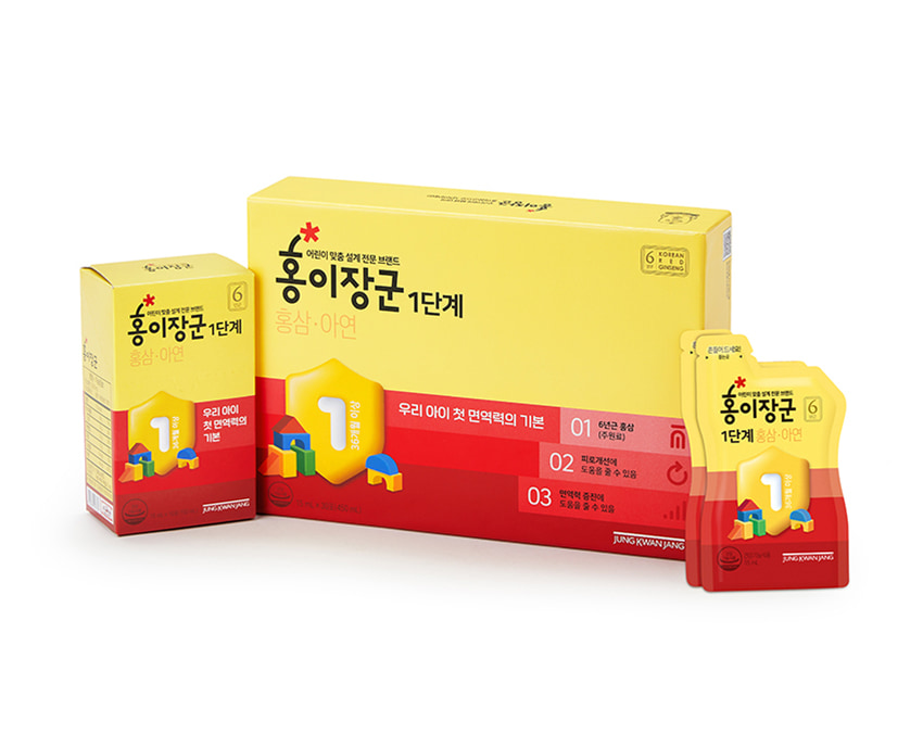 Nước hồng sâm Baby cho trẻ em cao cấp Sâm Chính phủ KGC Jung Kwan Jang hộp 30 gói x 15ml Nước hồng sâm Baby cho trẻ em cao cấp Sâm Chính phủ KGC Jung Kwan Jang hộp 30 gói x 15ml