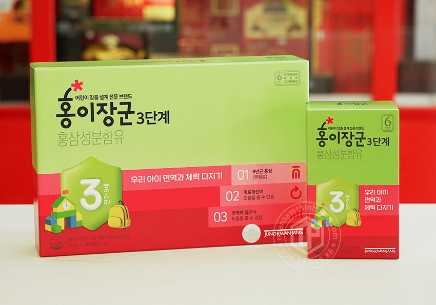 Nước hồng sâm KGC 3 CHILD cao cấp cho trẻ em hộp 30 gói x 20ml