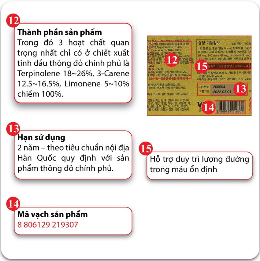 Viên tinh dầu thông đỏ Hàn Quốc Royal 120 viên Viên tinh dầu thông đỏ Hàn Quốc Royal 120 viên