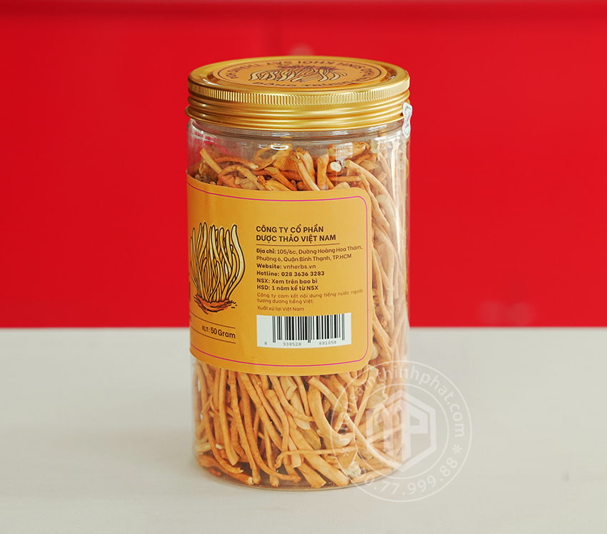 Nấm đông trùng hạ thảo sợi khô lọ 50g Nấm đông trùng hạ thảo sợi khô lọ 50g