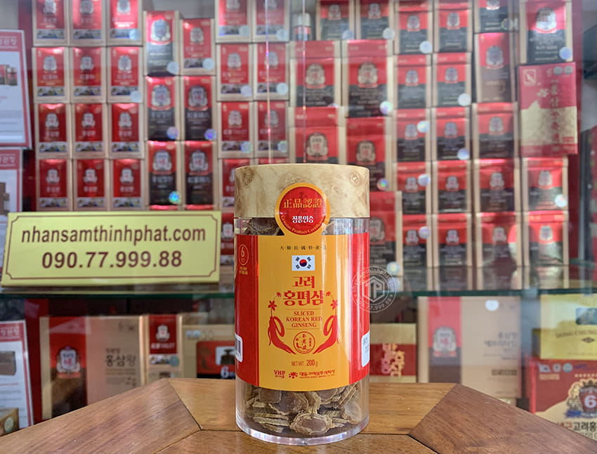 Hồng sâm lát khô Daedong lọ 200g Hồng sâm lát khô Daedong lọ 200g