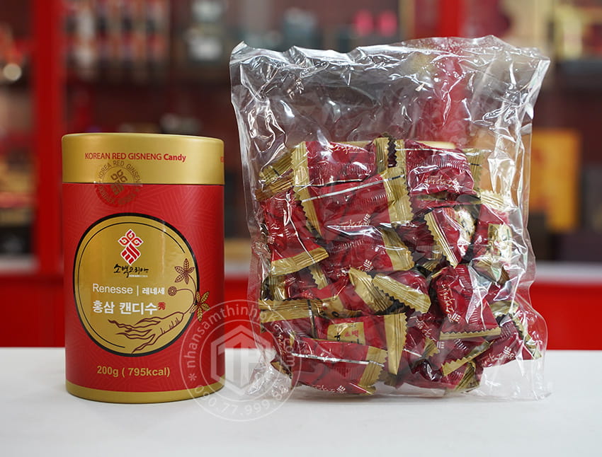 Kẹo hồng sâm Sobaek Hàn Quốc hộp 200g Kẹo hồng sâm Sobaek Hàn Quốc hộp 200g