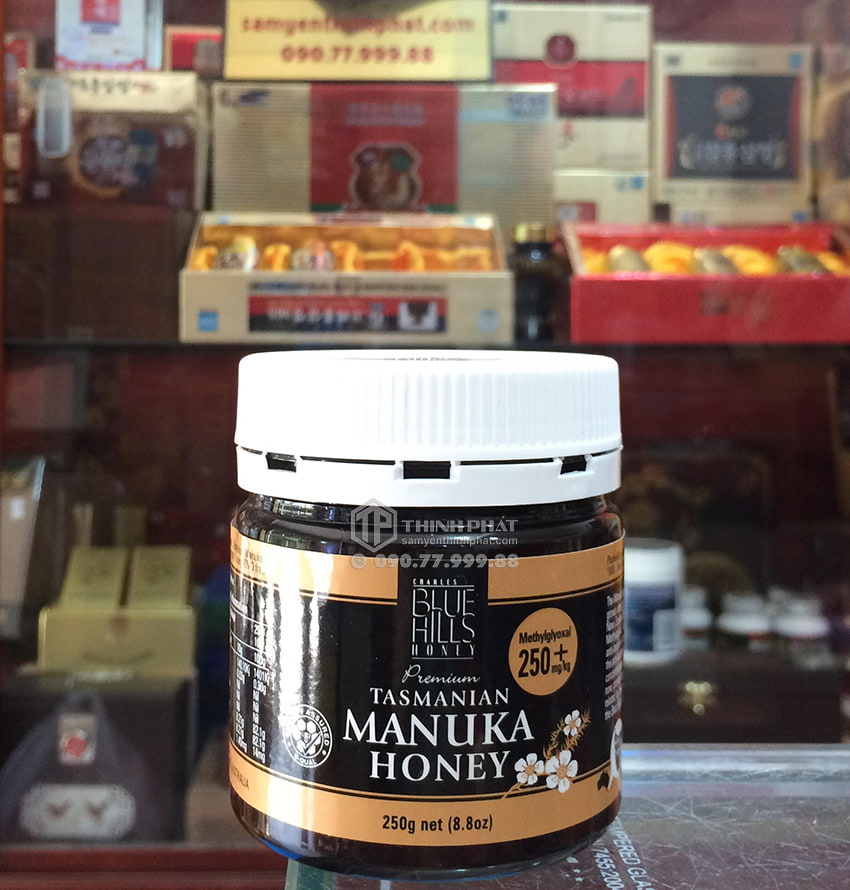 Mật Ong Manuka Blue Hills 250+ 250g nhập khẩu từ Úc Mật Ong Manuka Blue Hills 250+ 250g nhập khẩu từ Úc