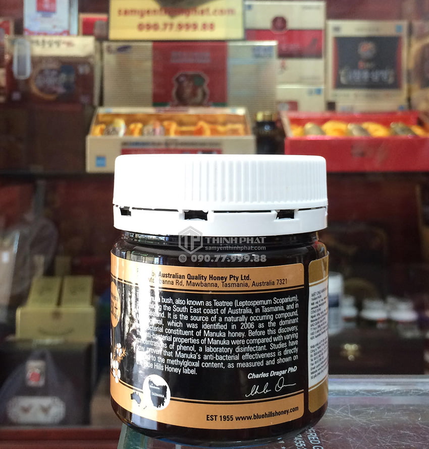 Mật Ong Manuka Blue Hills 250+ 250g nhập khẩu từ Úc Mật Ong Manuka Blue Hills 250+ 250g nhập khẩu từ Úc