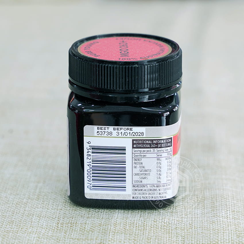 Mật ong Manuka Pure Young 263+ 250g nhập khẩu từ Úc Mật ong Manuka Pure Young 263+ 250g nhập khẩu từ Úc