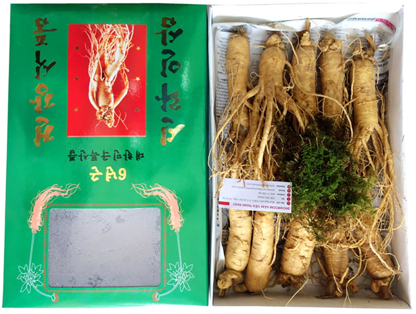 Nhân sâm tươi Hàn Quốc loại 10 củ 1 kg Nhân sâm tươi Hàn Quốc loại 10 củ 1 kg