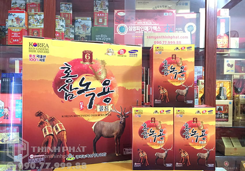 Nước tinh chất hồng sâm nhung hươu Hàn Quốc hộp 30 gói