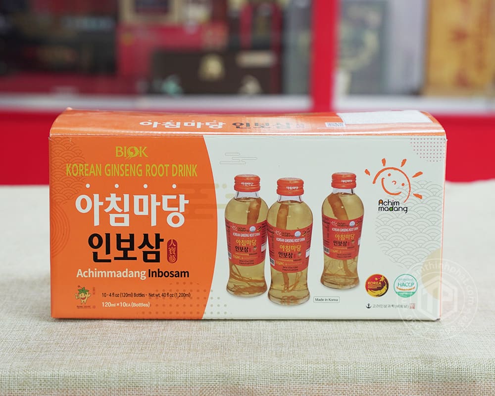 Nước sâm nguyên củ Achimmadang hộp 10 chai x 120ml Nước sâm nguyên củ Achimmadang hộp 10 chai x 120ml
