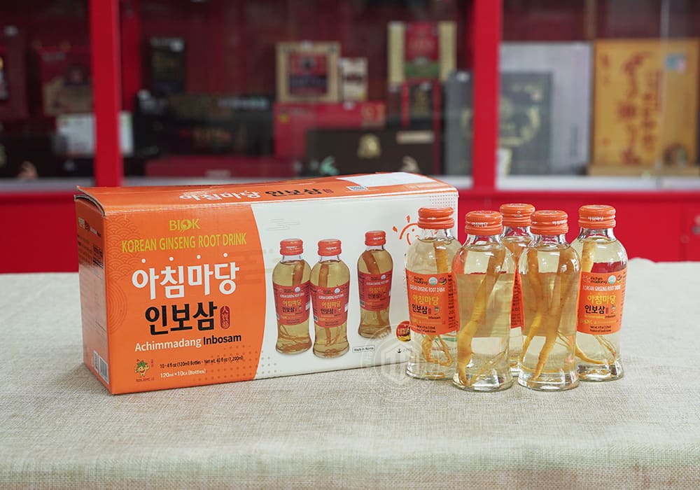 Nước sâm nguyên củ Achimmadang hộp 10 chai x 120ml Nước sâm nguyên củ Achimmadang hộp 10 chai x 120ml