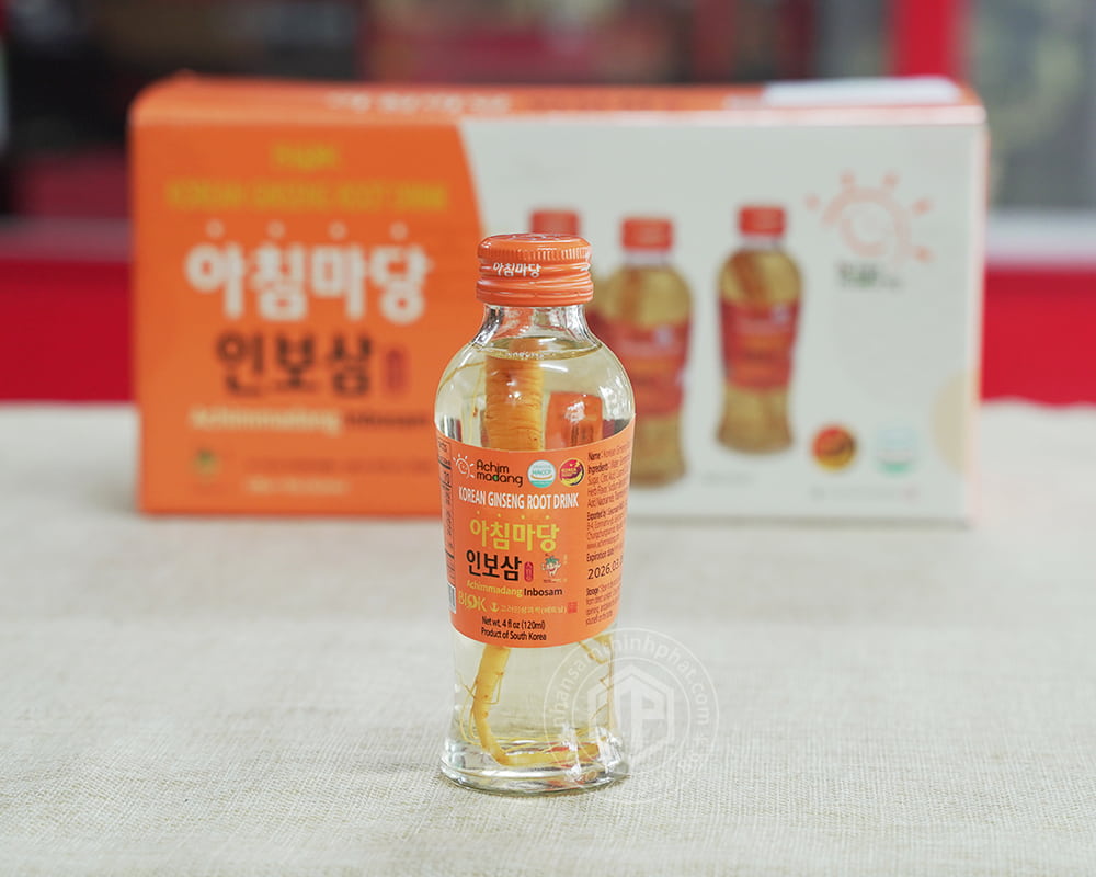 Nước sâm nguyên củ Achimmadang hộp 10 chai x 120ml Nước sâm nguyên củ Achimmadang hộp 10 chai x 120ml