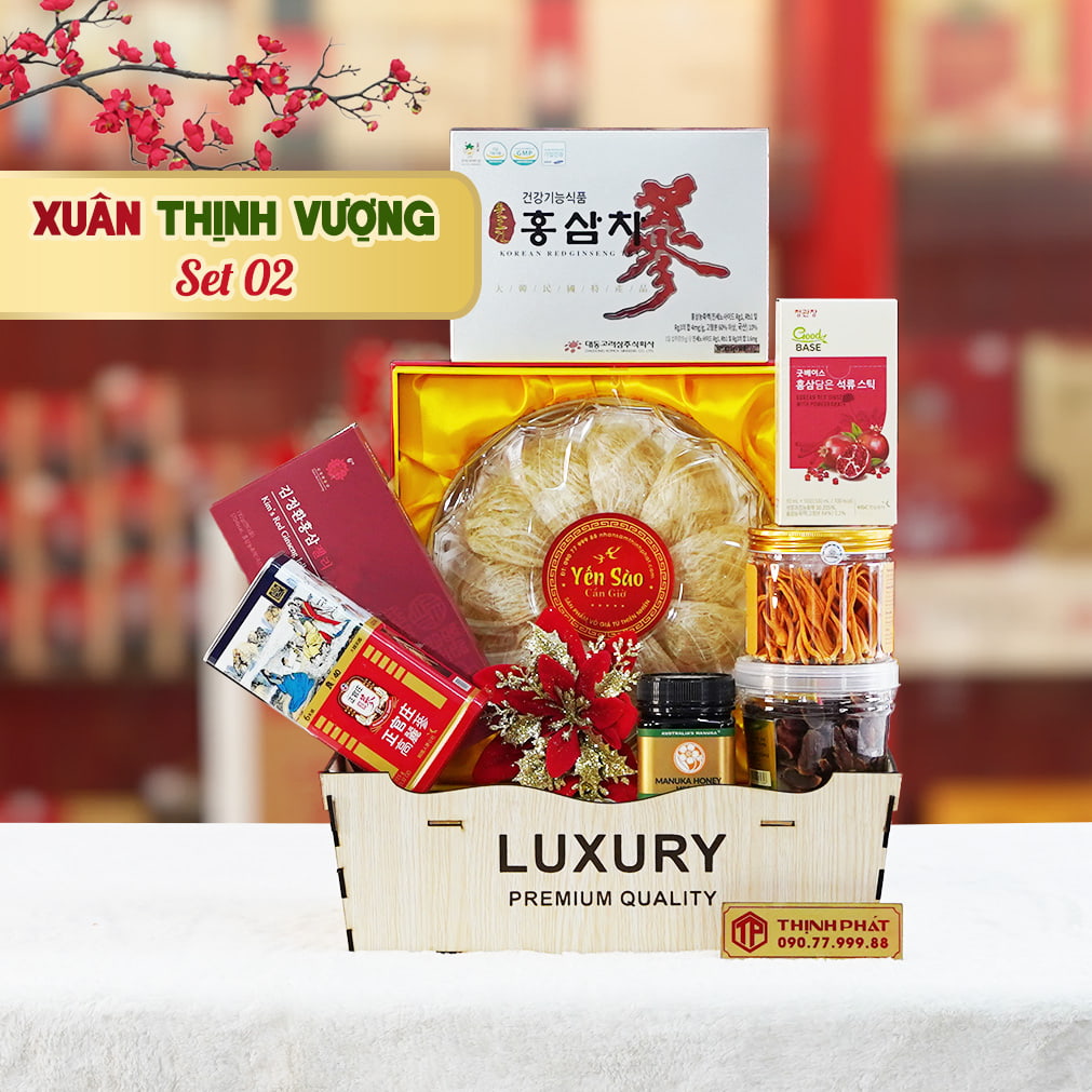 Giỏ Quà Xuân Thịnh Vượng Set 2 Giỏ Quà Xuân Thịnh Vượng Set 2
