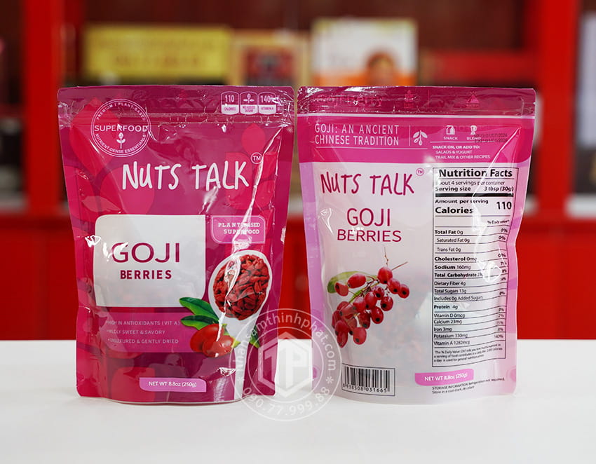 Kỷ tử sấy khô Goji Berries gói 250g Kỷ tử sấy khô Goji Berries gói 250g