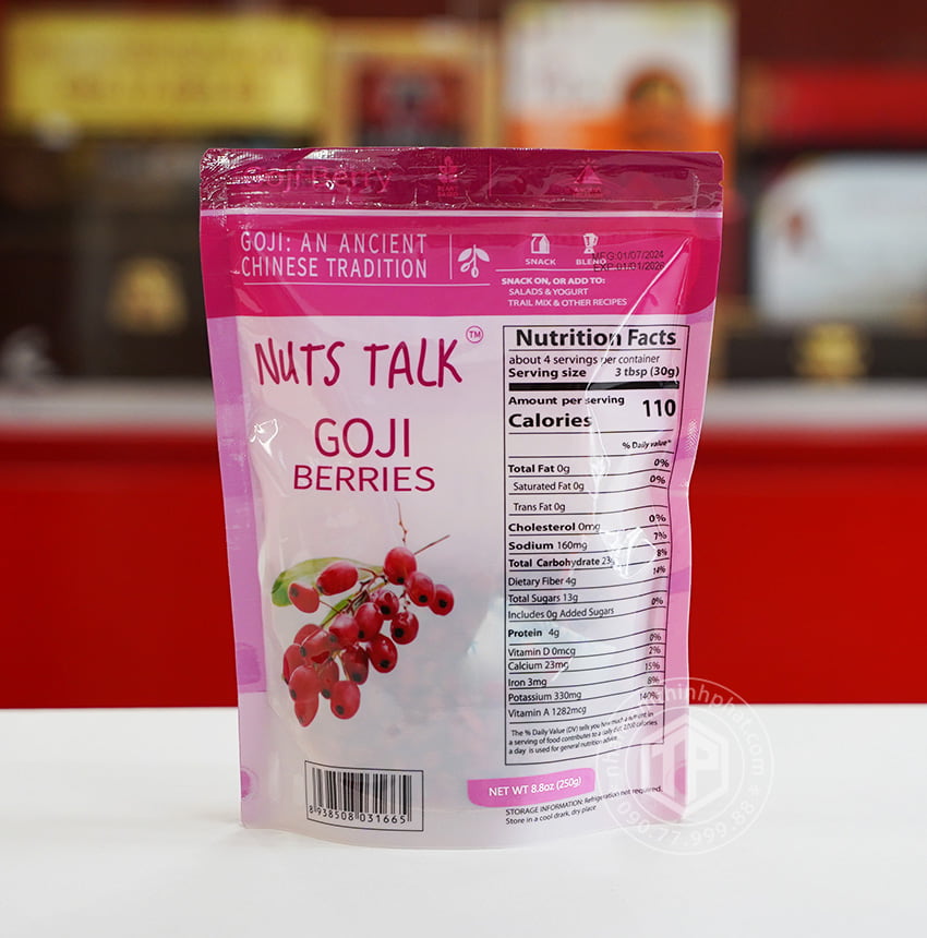 Kỷ tử sấy khô Goji Berries gói 250g Kỷ tử sấy khô Goji Berries gói 250g