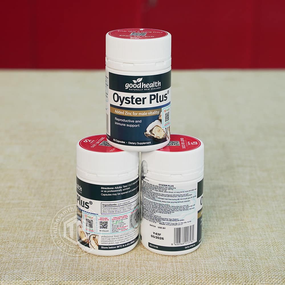 Viên hàu Oyster Plus lọ 60 viên Viên hàu Oyster Plus lọ 60 viên
