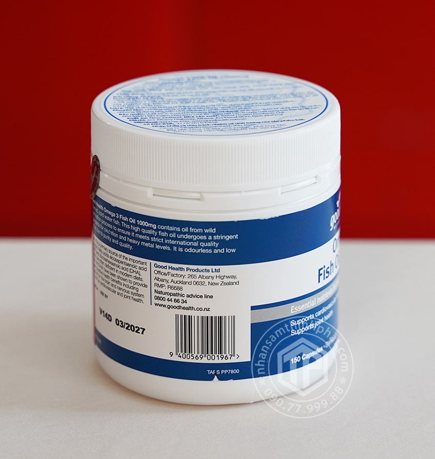 Viên uống Omega 3 Fish Oil 1000mg 150 viên Good Health Viên uống Omega 3 Fish Oil 1000mg 150 viên Good Health