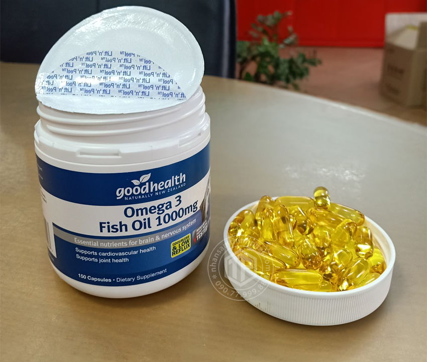 Viên uống Omega 3 Fish Oil 1000mg 150 viên Good Health Viên uống Omega 3 Fish Oil 1000mg 150 viên Good Health