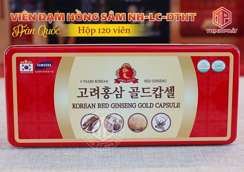 Viên đạm hồng sâm nhung hươu linh chi đông trùng hạ thảo insam Hàn Quốc 120v Viên đạm hồng sâm nhung hươu linh chi đông trùng hạ thảo insam Hàn Quốc 120v