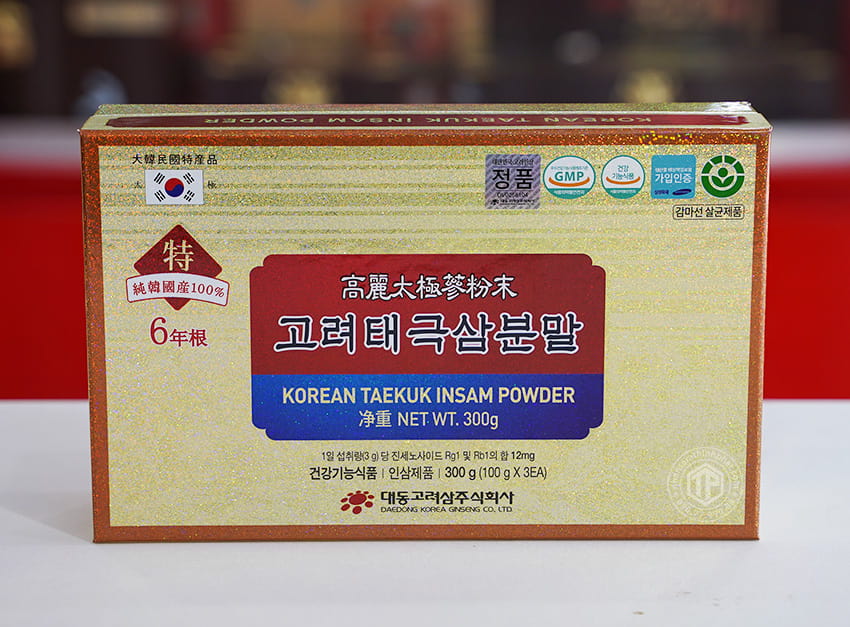 Bột thái cực sâm Hàn Quốc Daedong hộp 3 lọ x 100g Bột thái cực sâm Hàn Quốc Daedong hộp 3 lọ x 100g