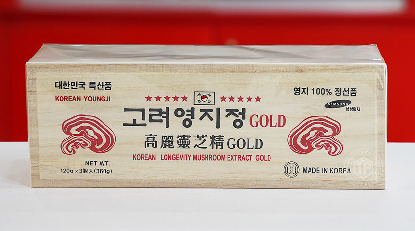 Cao linh chi sao đỏ Hàn Quốc Gold hộp gỗ 3 lọ x 120g Cao linh chi sao đỏ Hàn Quốc Gold hộp gỗ 3 lọ x 120g
