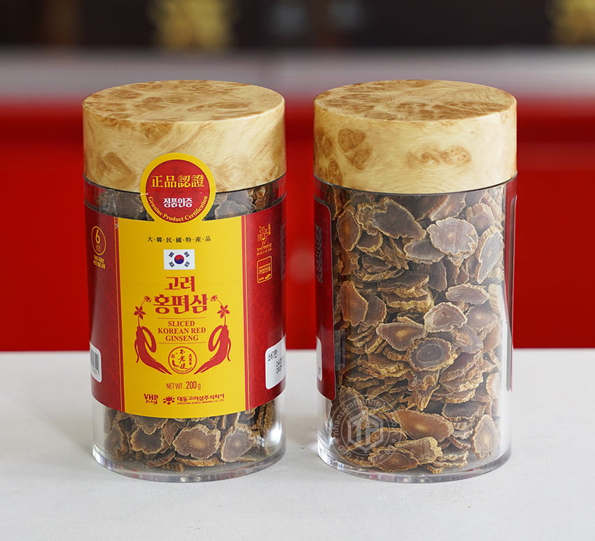 Hồng sâm lát khô Daedong lọ 200g Hồng sâm lát khô Daedong lọ 200g