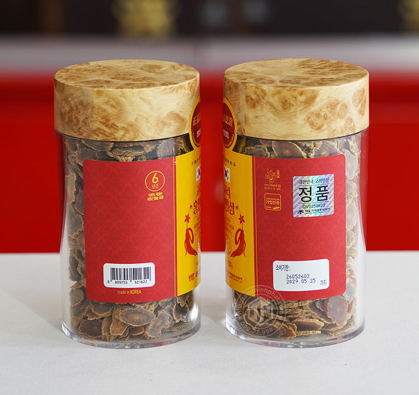 Hồng sâm lát khô Daedong lọ 200g Hồng sâm lát khô Daedong lọ 200g