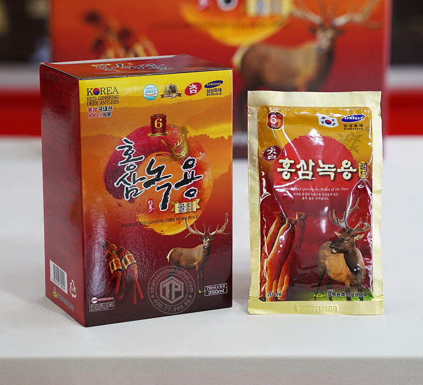 Nước tinh chất hồng sâm nhung hươu Hàn Quốc hộp 30 gói