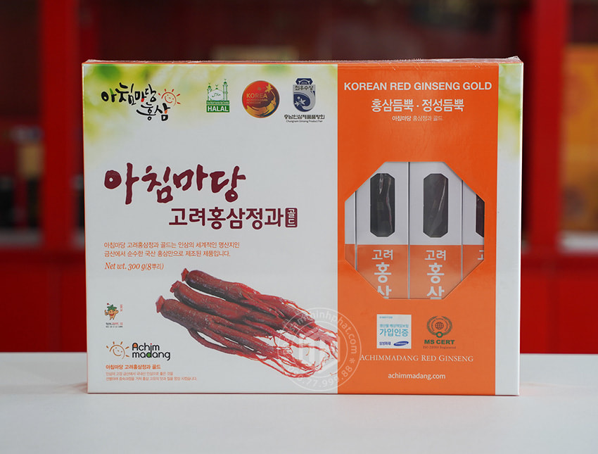 Hồng sâm Hàn Quốc Geumsan nguyên củ tẩm hộp 300g 8 củ lớn Hồng sâm Hàn Quốc Geumsan nguyên củ tẩm hộp 300g 8 củ lớn