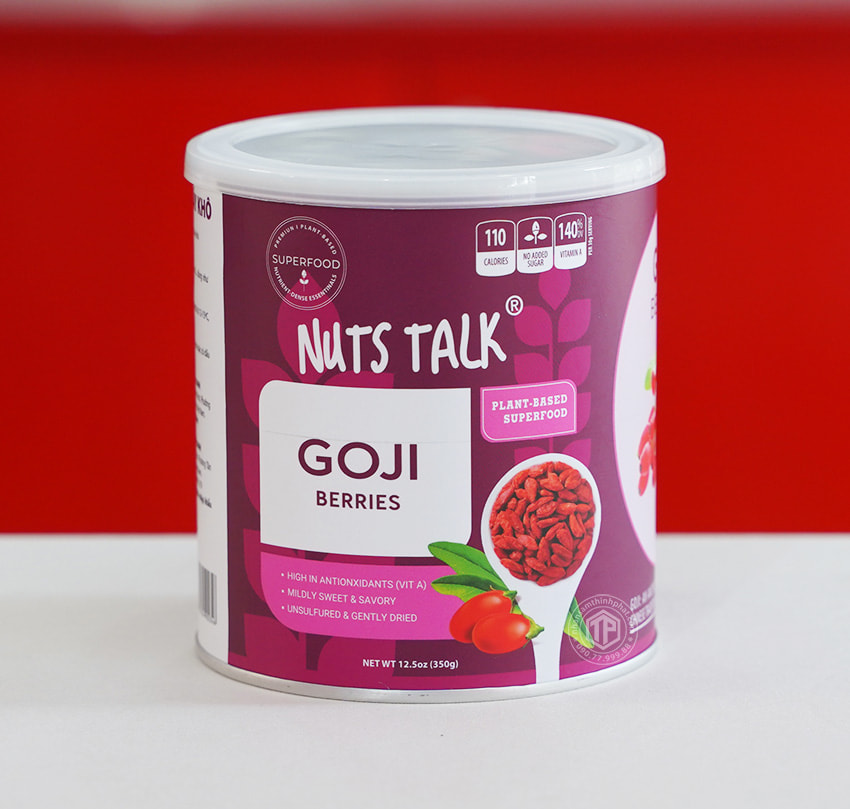 Kỷ tử sấy khô Goji Berries lon 350g Kỷ tử sấy khô Goji Berries lon 350g