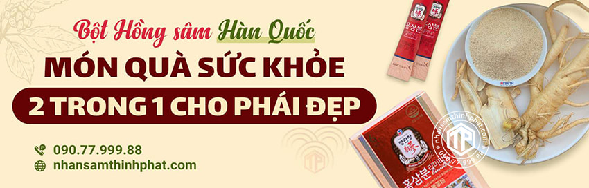 Bột hồng sâm Hàn Quốc - Món quà sức khỏe 2 trong 1 cho phái đẹp