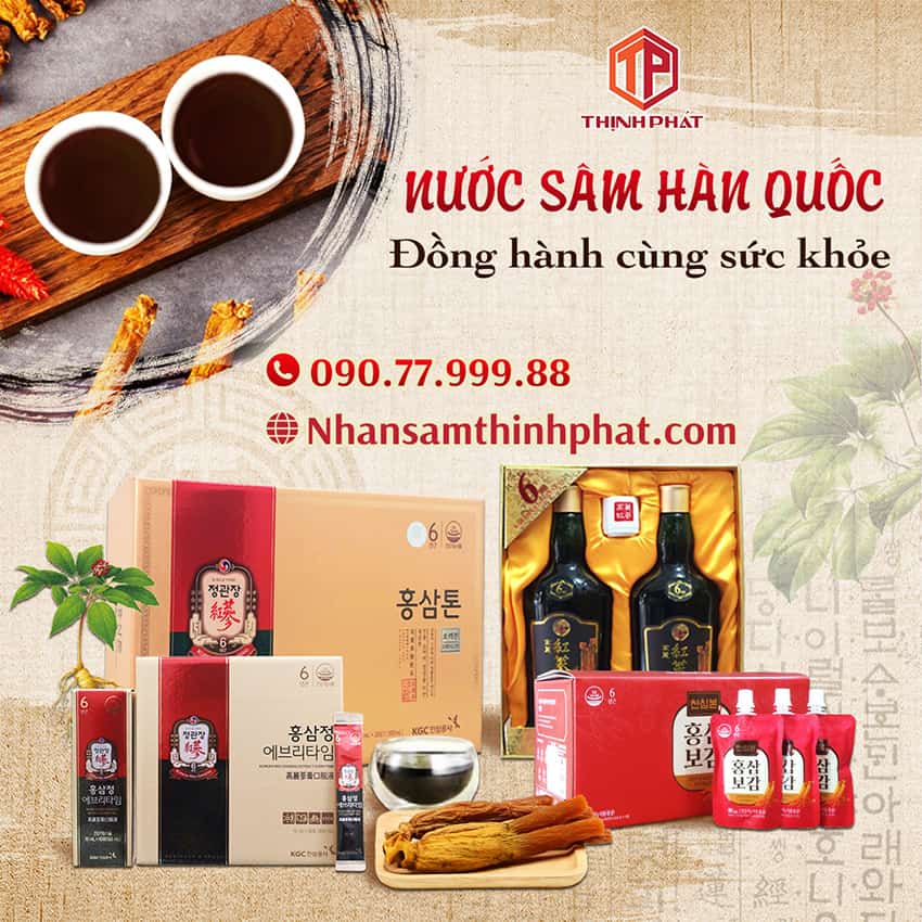 Nước sâm Hàn Quốc - Đồng hành cùng sức khỏe Nước sâm Hàn Quốc - Đồng hành cùng sức khỏe