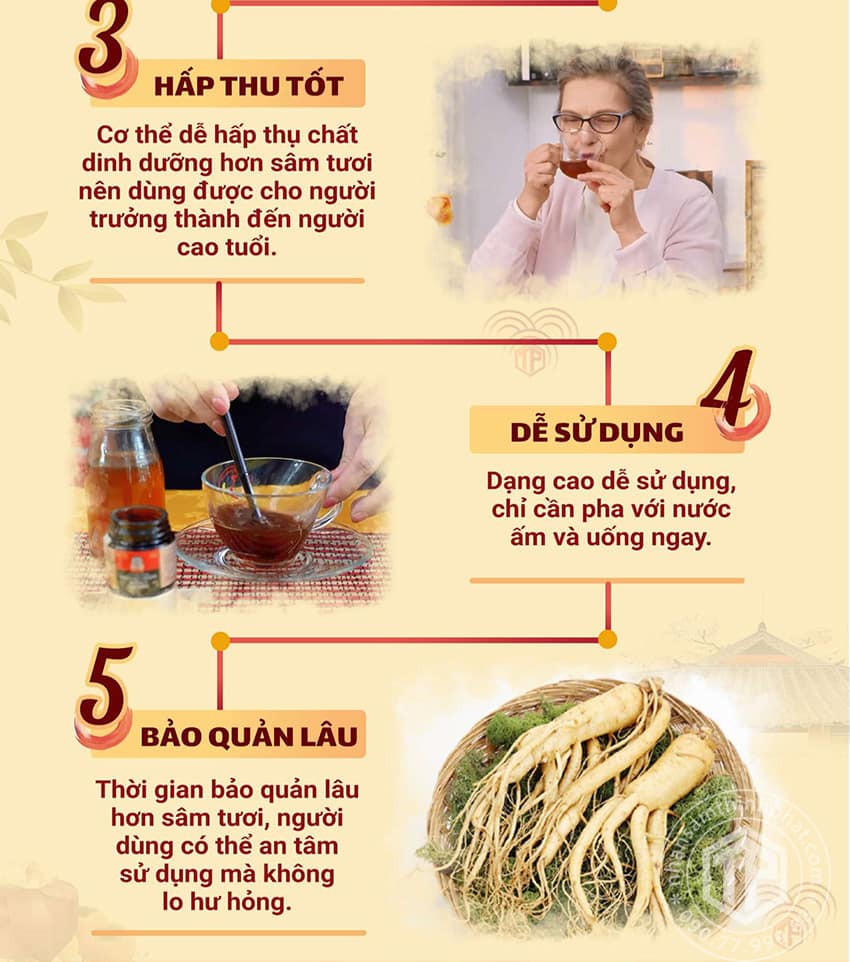 Ưu điểm của cao hồng sâm Hàn Quốc Ưu điểm của cao hồng sâm Hàn Quốc