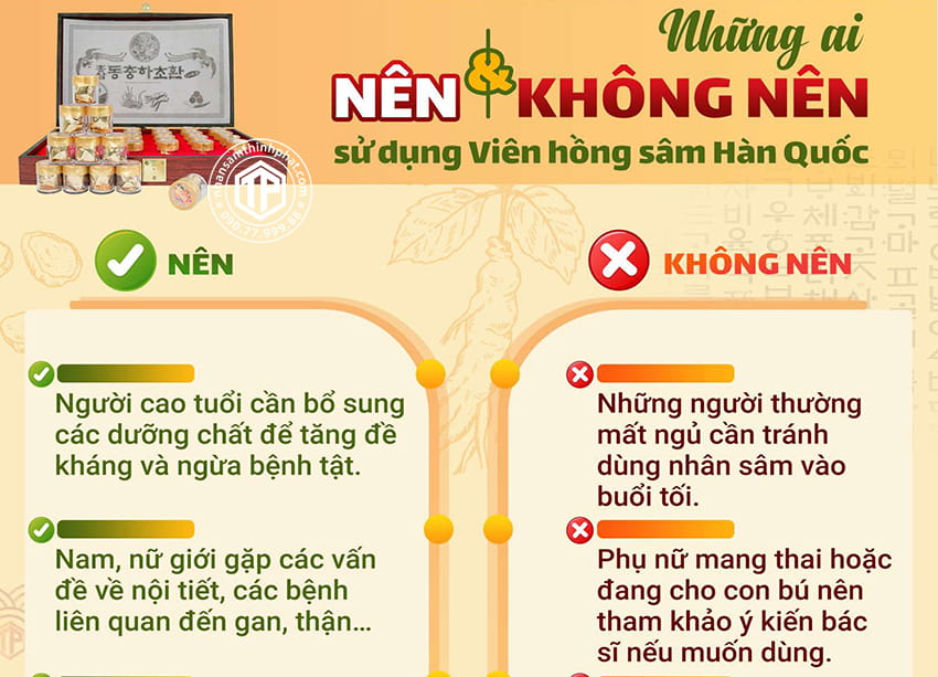 Những ai nên và không nên sử dụng viên hồng sâm Hàn Quốc Những ai nên và không nên sử dụng viên hồng sâm Hàn Quốc