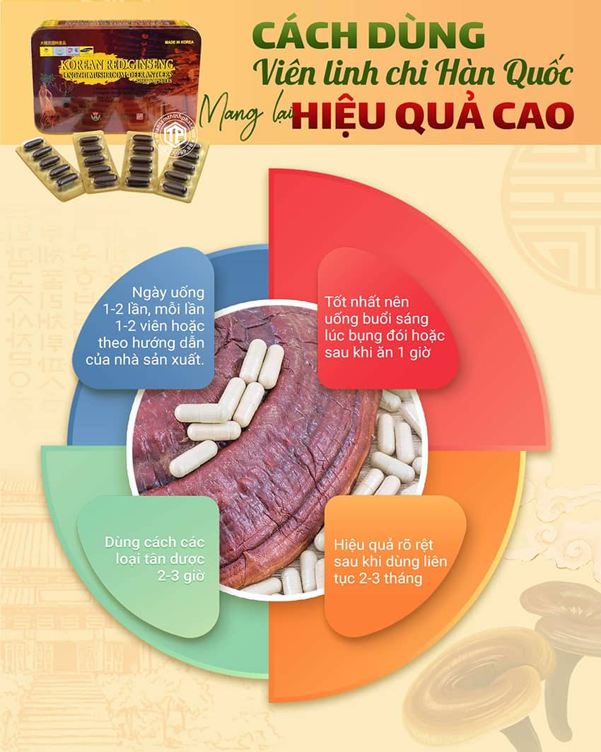 Cách Dùng Viên Linh Chi Hàn Quốc Mang Lại Hiệu Quả Cao Cách Dùng Viên Linh Chi Hàn Quốc Mang Lại Hiệu Quả Cao