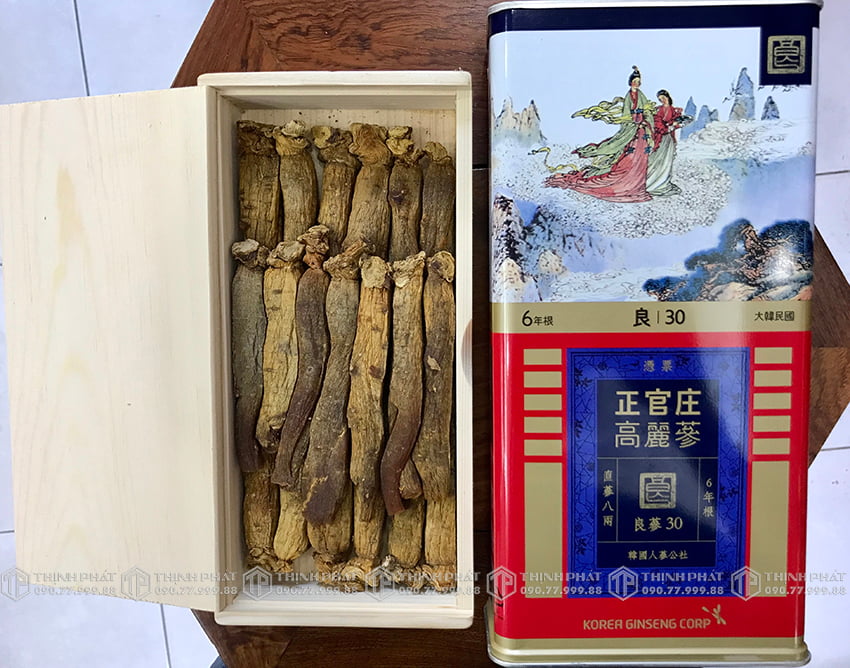 Hồng sâm củ khô KGC 300g 30PCS 19 củ sâm khô Chính phủ Jung Kwan Jang Hồng sâm củ khô KGC 300g 30PCS 19 củ sâm khô Chính phủ Jung Kwan Jang