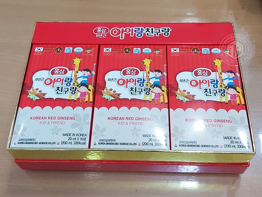 Nước hồng sâm hươu cao cổ dành cho trẻ chính hãng Bio nước sâm Hàn Quốc chính hãng cho trẻ em